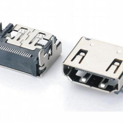 HDMI A/F SMT连接器短脚-0.8